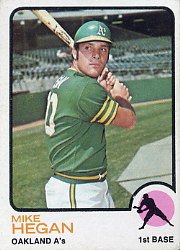 1973 Topps Baseball Cards      382     Mike Hegan